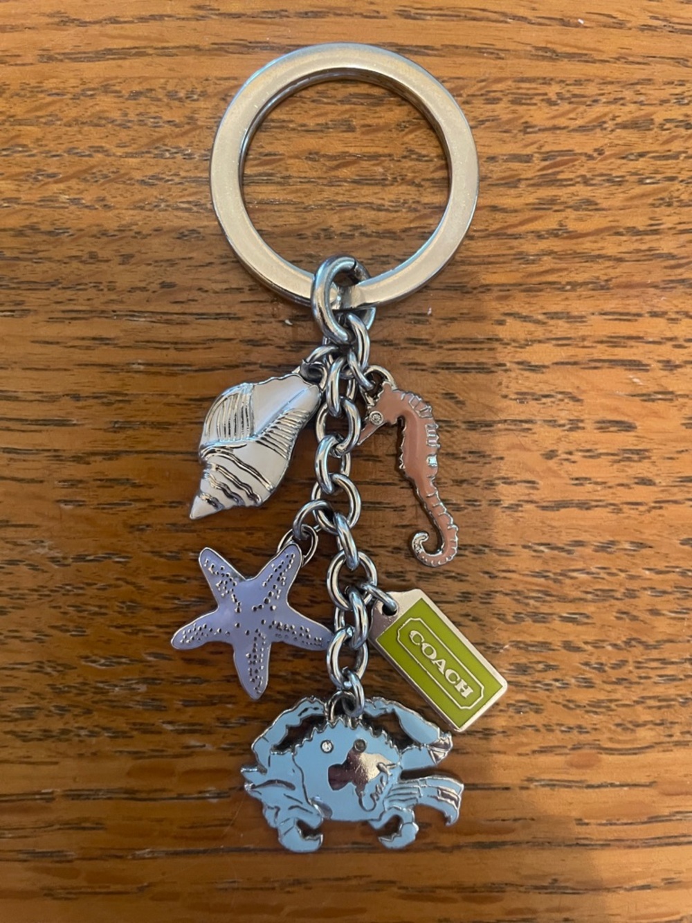 Coach Sea Life Charm Keychain